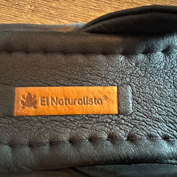 🆕 El Naturalista WAX NAPPA BLACK / MAKISU SANDALS Size - Picture 10 of 12